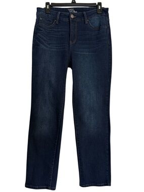 Time and Tru Dark Blue Straight-Leg Jeans Size 8
